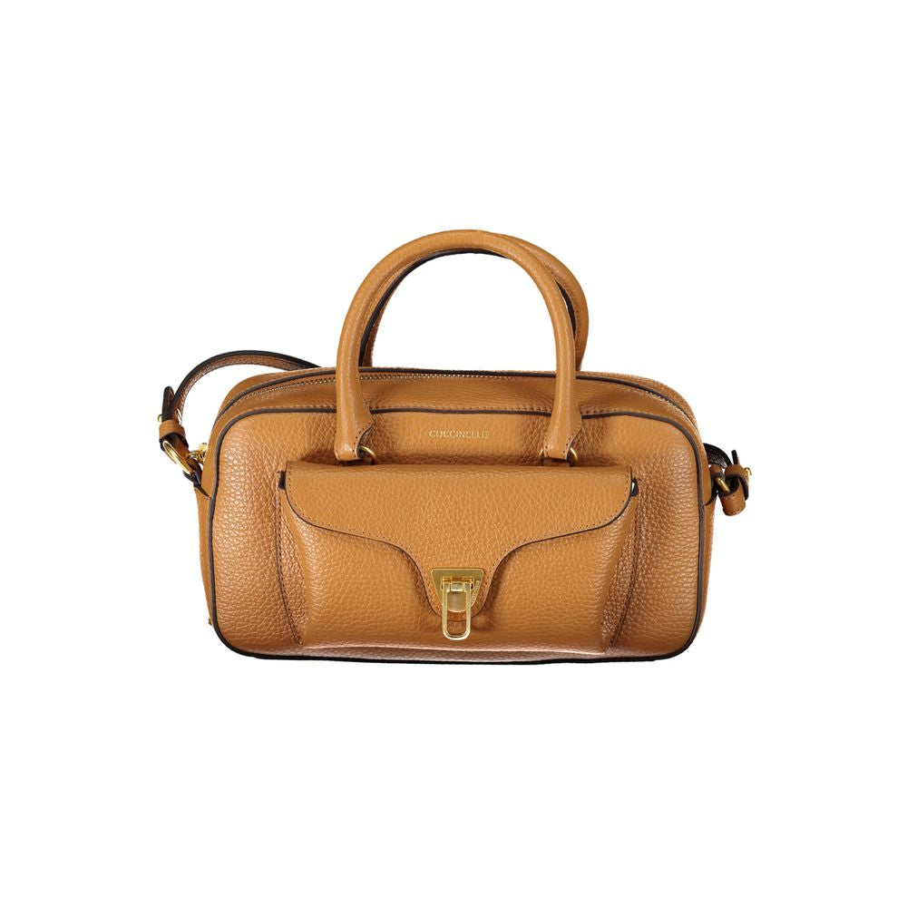 Coccinelle Brown Leather Handbag - DEA STILOSA MILANO