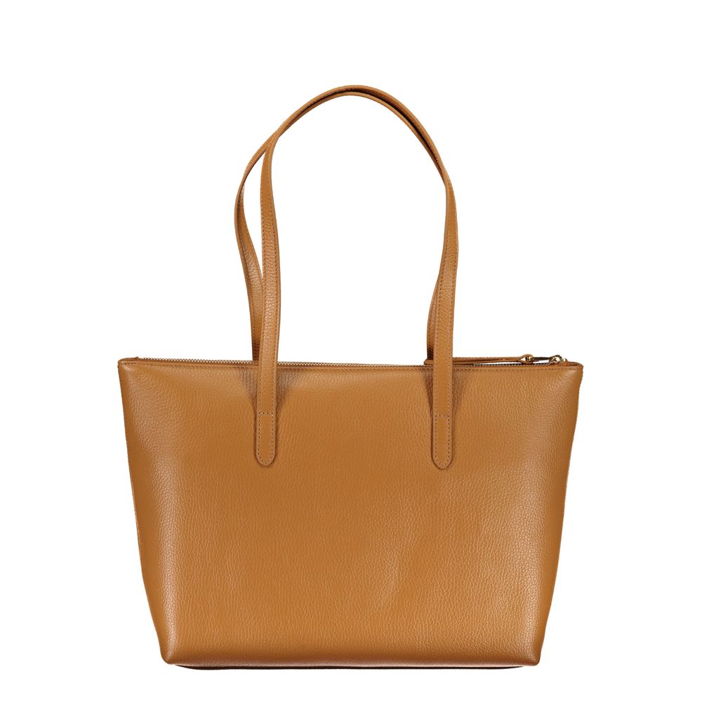 Coccinelle Brown Leather Handbag - DEA STILOSA MILANO