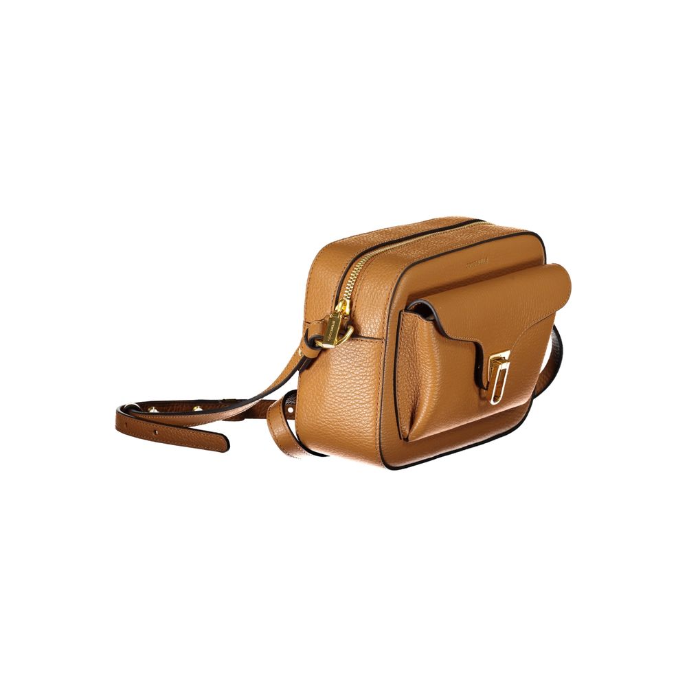Coccinelle Brown Leather Handbag - DEA STILOSA MILANO
