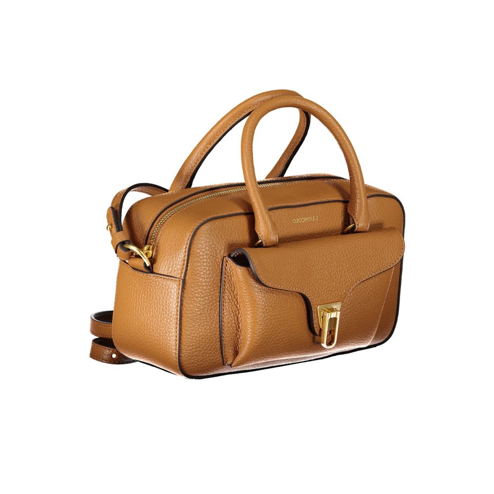 Coccinelle Brown Leather Handbag - DEA STILOSA MILANO