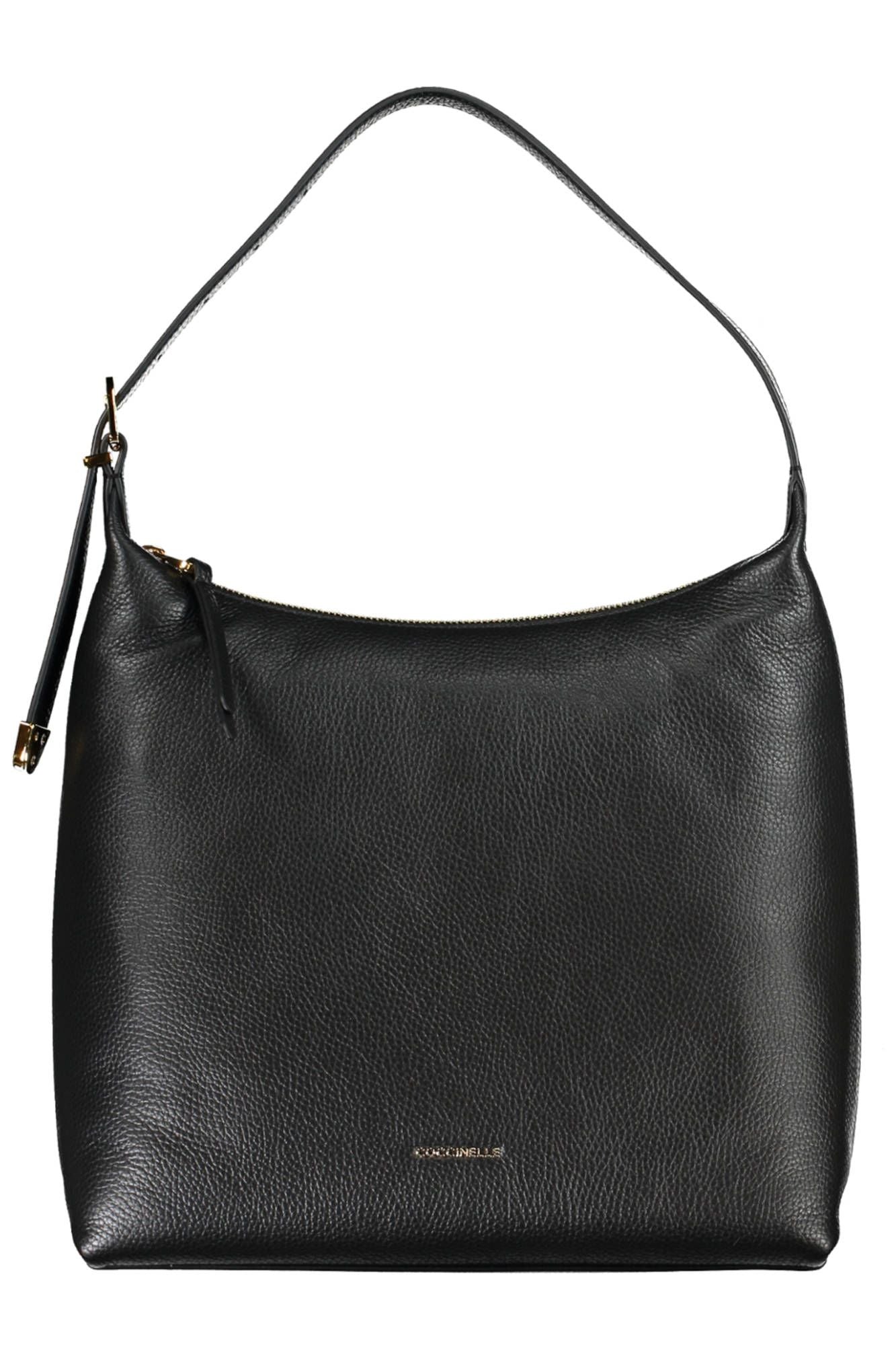 Coccinelle Elegant Black Leather Shoulder Bag - DEA STILOSA MILANO