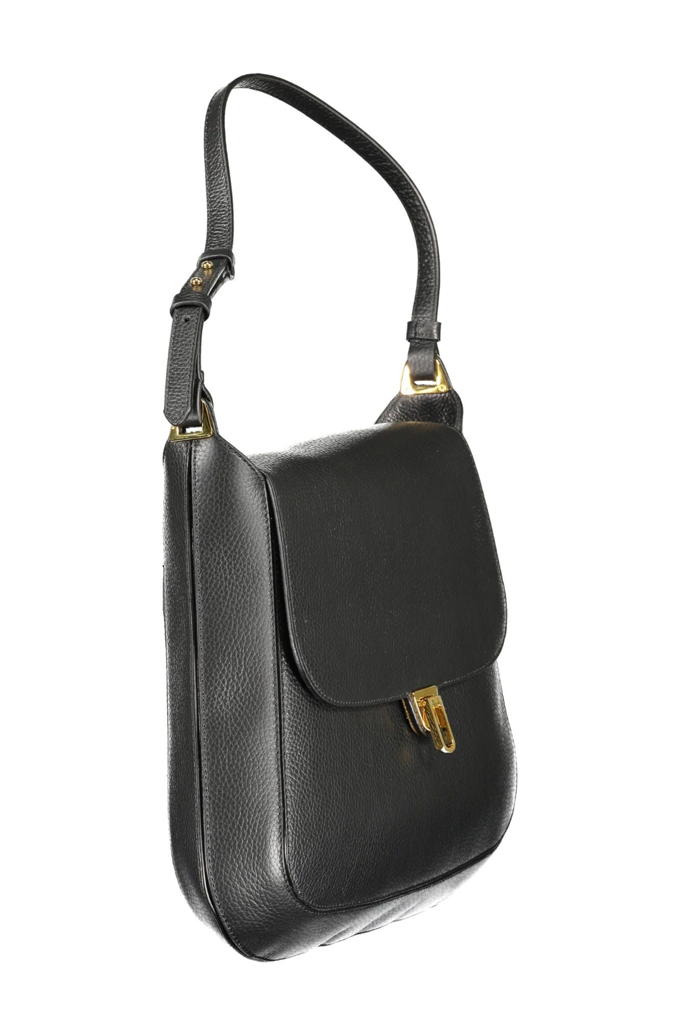Coccinelle Elegant Leather Shoulder Bag with Turn Lock Closure - DEA STILOSA MILANO