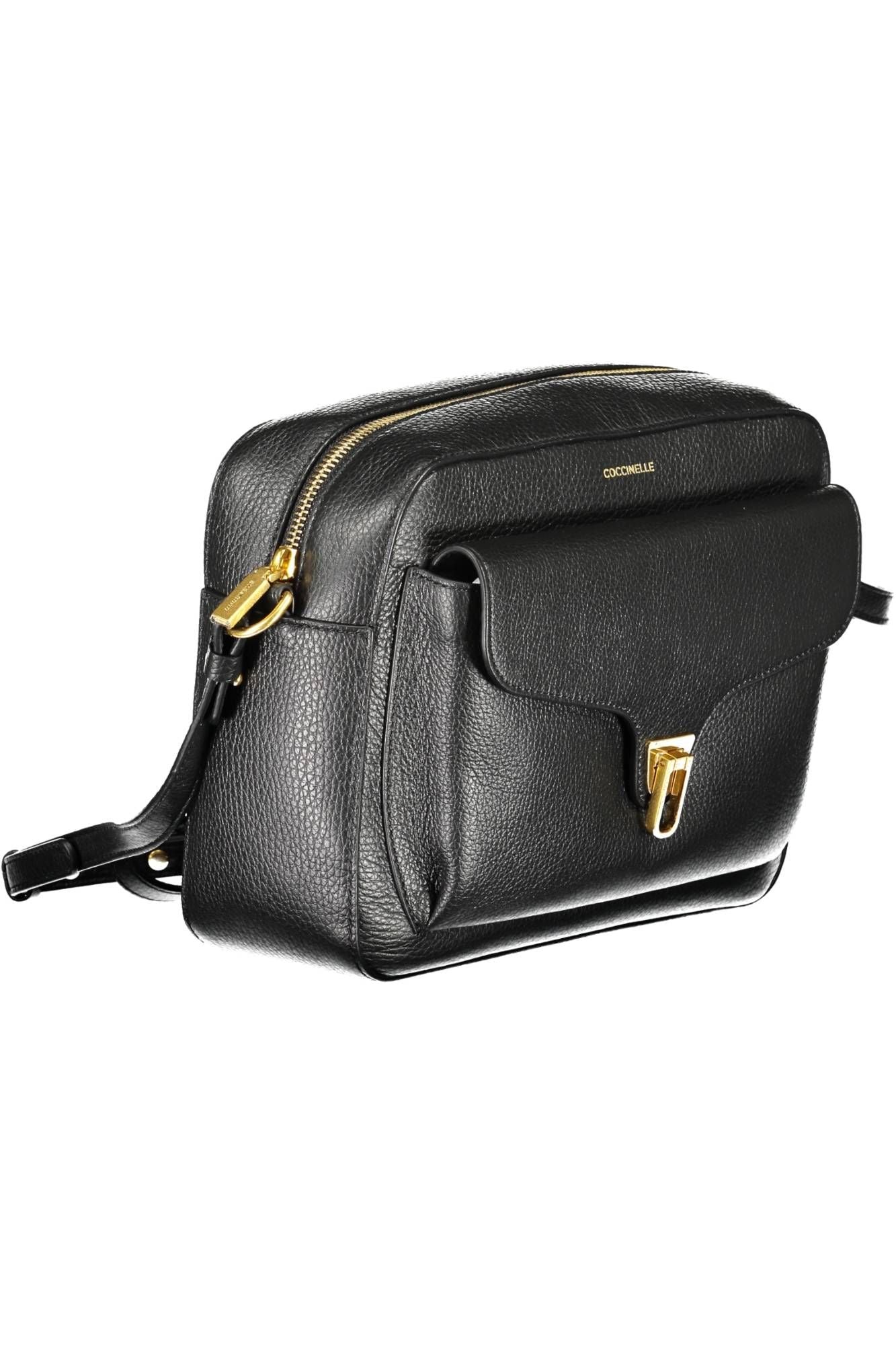 Coccinelle Elegant Black Leather Shoulder Bag - DEA STILOSA MILANO