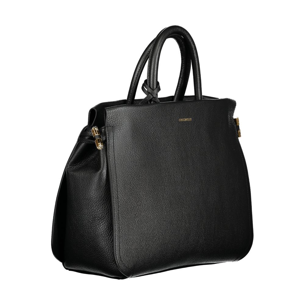 Coccinelle Black Leather Handbag - DEA STILOSA MILANO