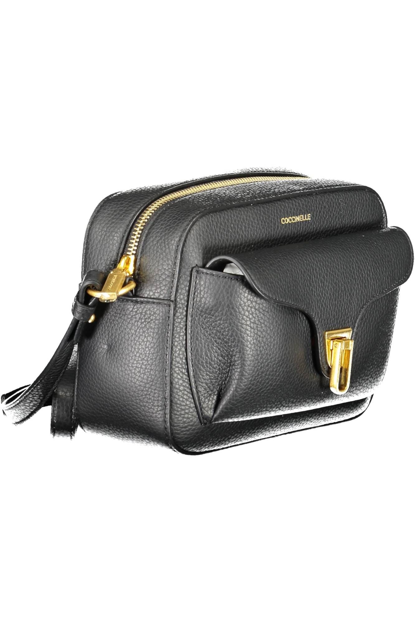 Coccinelle Elegant Black Leather Shoulder Bag - DEA STILOSA MILANO