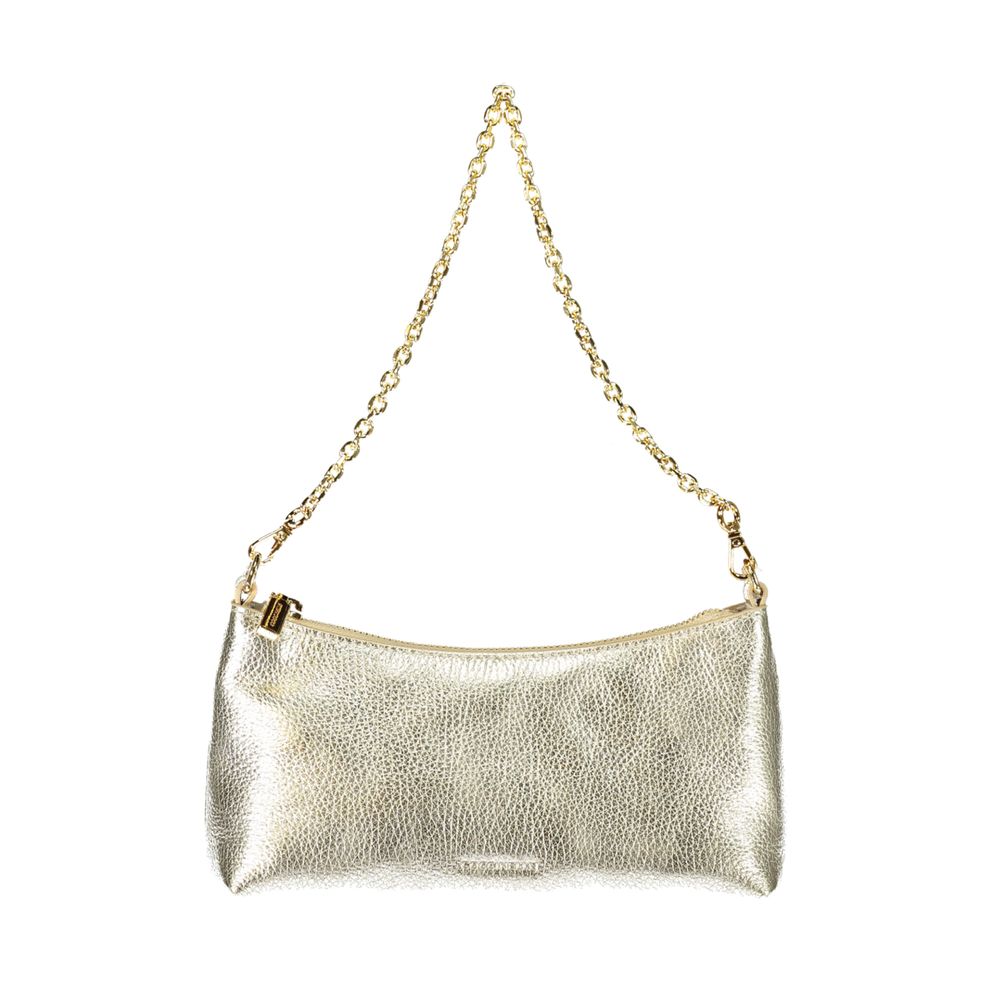 Coccinelle Gold Leather Handbag - DEA STILOSA MILANO