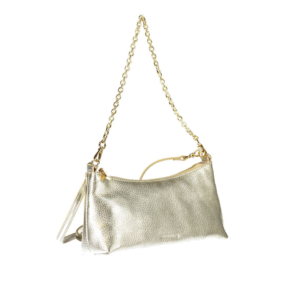 Coccinelle Gold Leather Handbag - DEA STILOSA MILANO