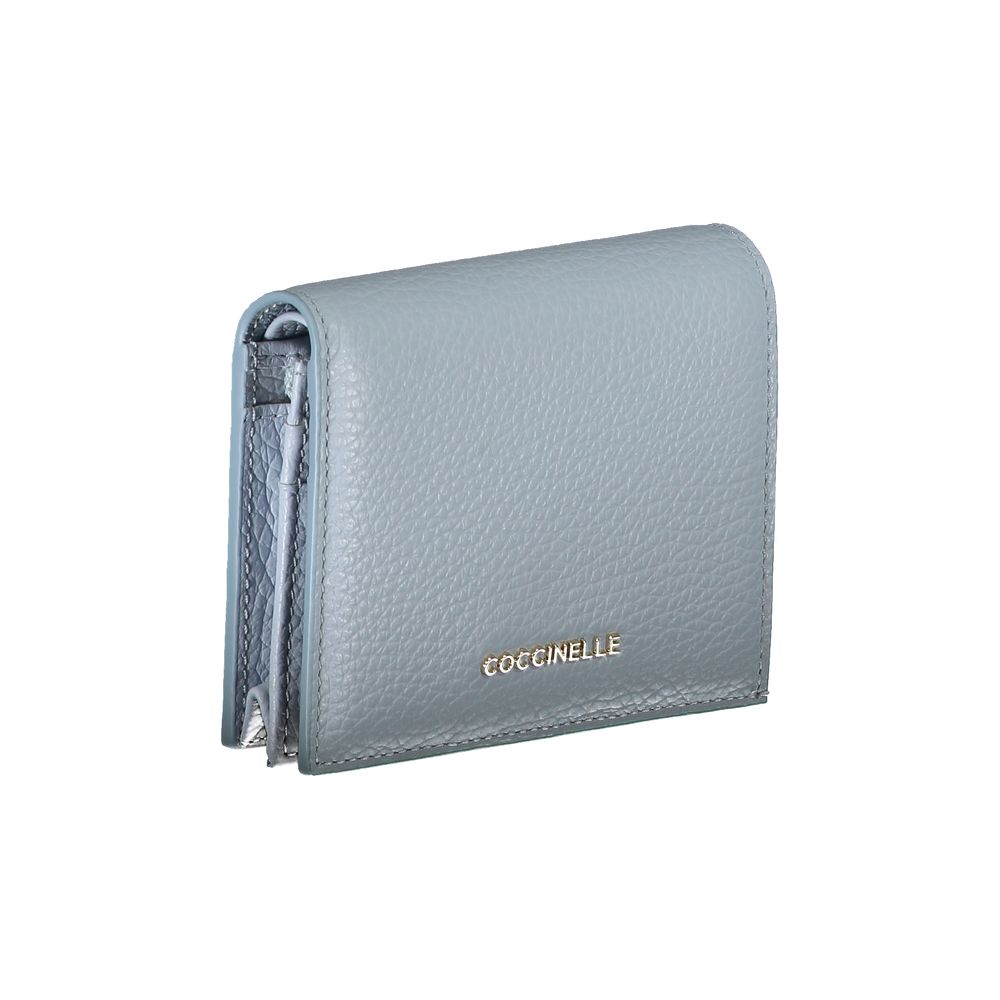 Coccinelle Light Blue Leather Wallet - DEA STILOSA MILANO