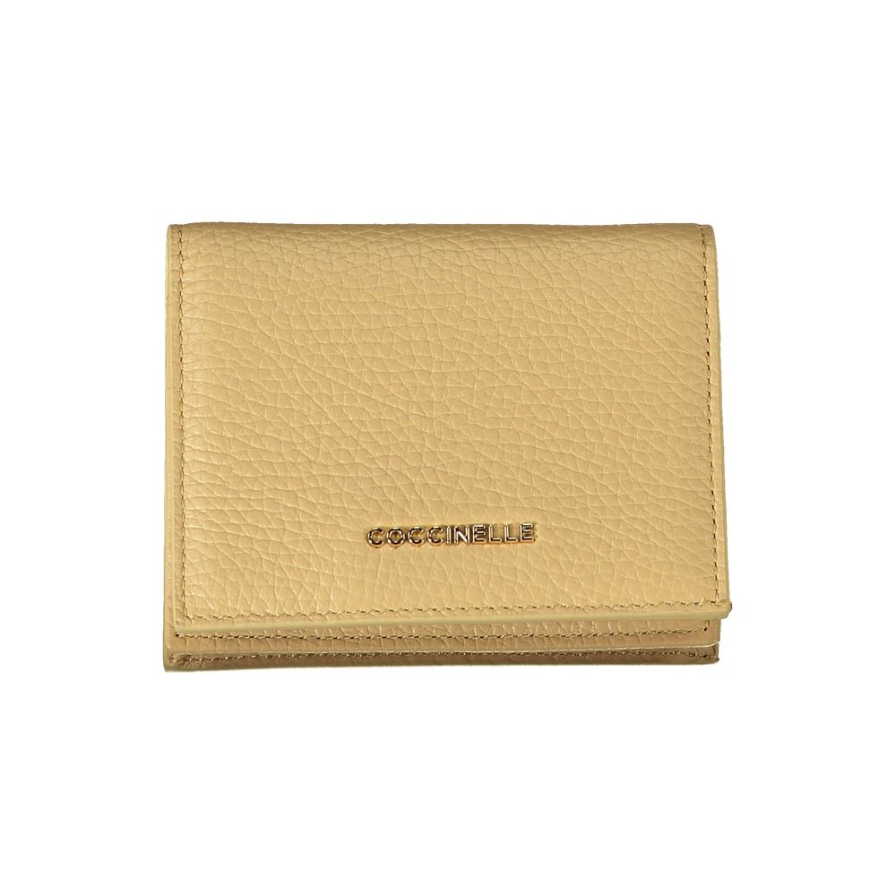Coccinelle Beige Leather Wallet - DEA STILOSA MILANO