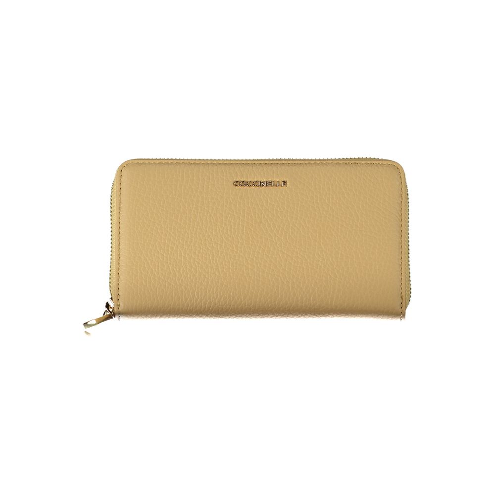 Coccinelle Beige Leather Wallet - DEA STILOSA MILANO