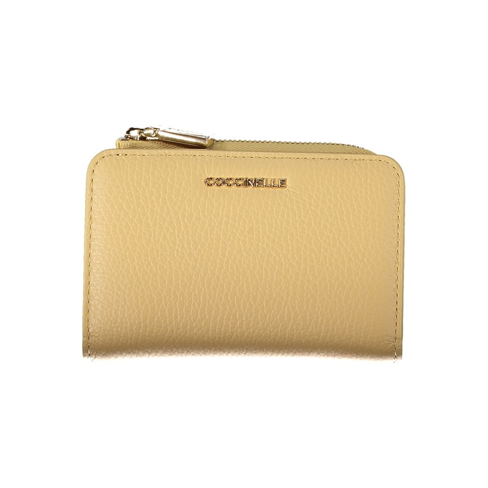 Coccinelle Beige Leather Wallet - DEA STILOSA MILANO