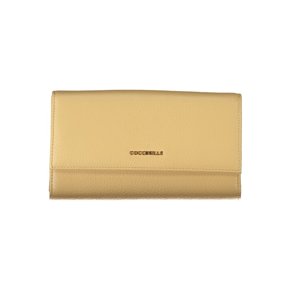Coccinelle Beige Leather Wallet - DEA STILOSA MILANO