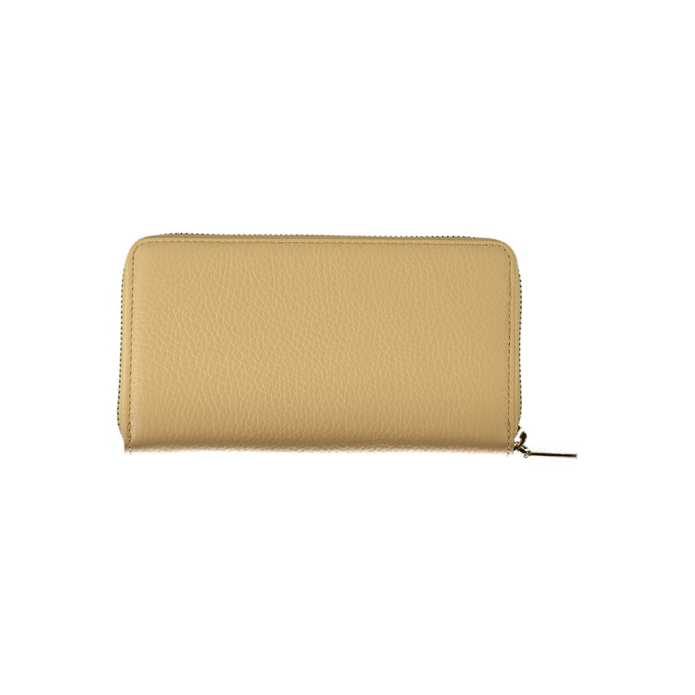Coccinelle Beige Leather Wallet - DEA STILOSA MILANO