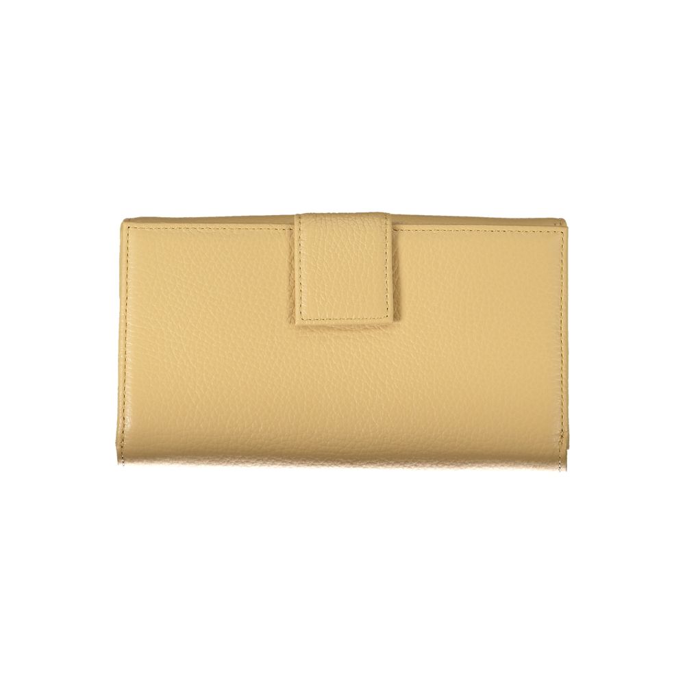 Coccinelle Beige Leather Wallet - DEA STILOSA MILANO