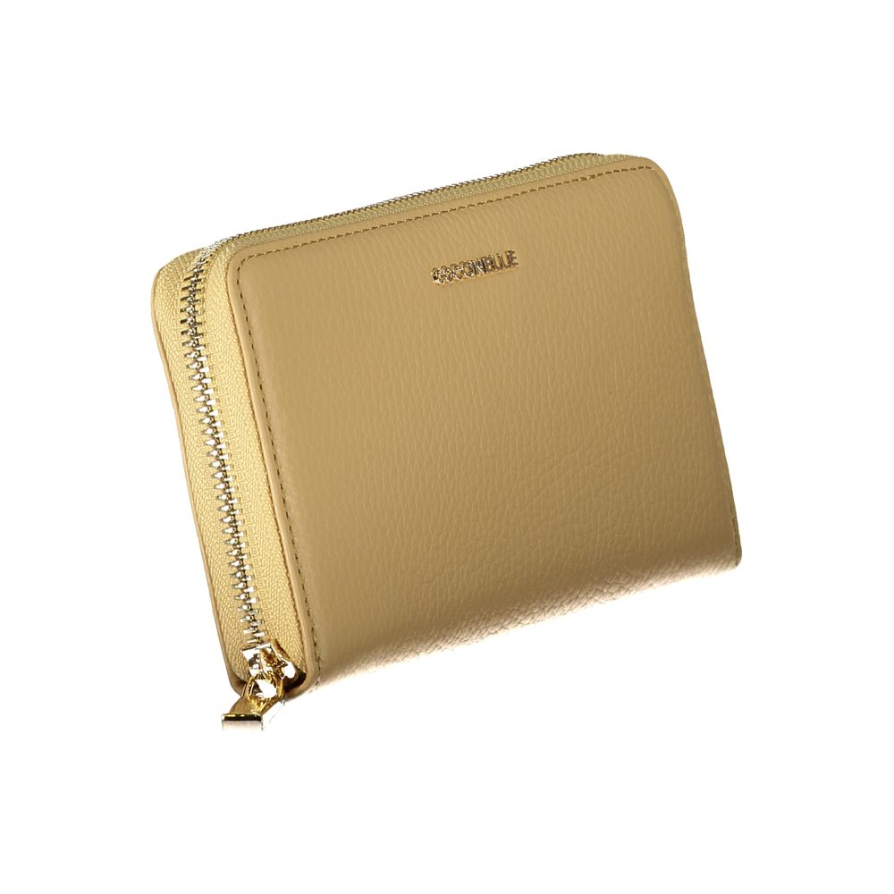 Coccinelle Beige Leather Wallet - DEA STILOSA MILANO