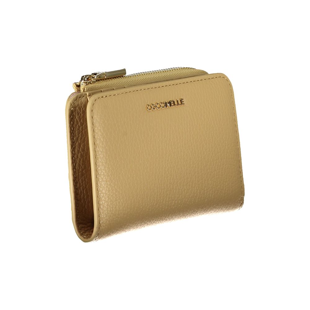 Coccinelle Beige Leather Wallet - DEA STILOSA MILANO
