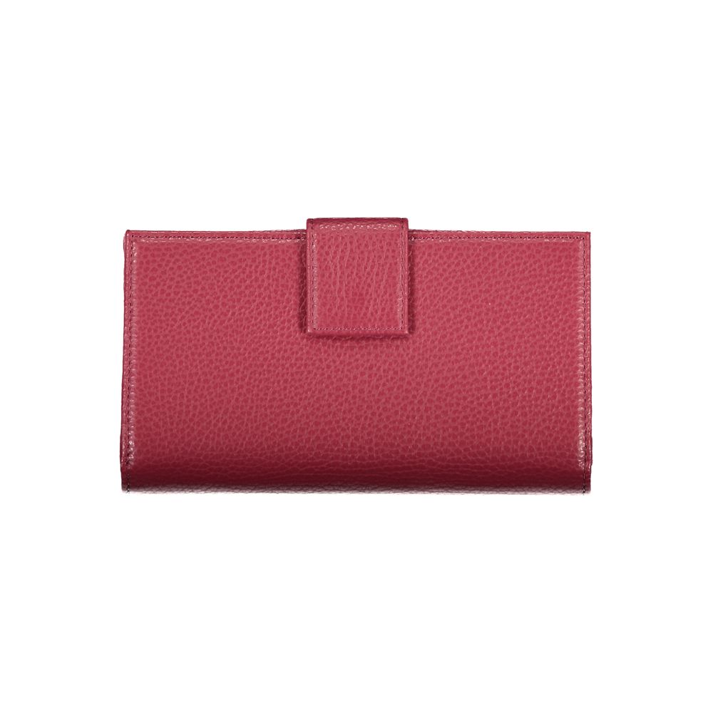 Coccinelle Elegant Dual-Compartment Pink Leather Wallet - DEA STILOSA MILANO