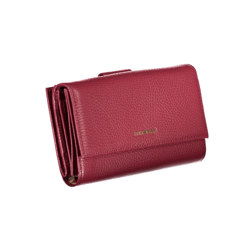 Coccinelle Elegant Dual-Compartment Pink Leather Wallet - DEA STILOSA MILANO