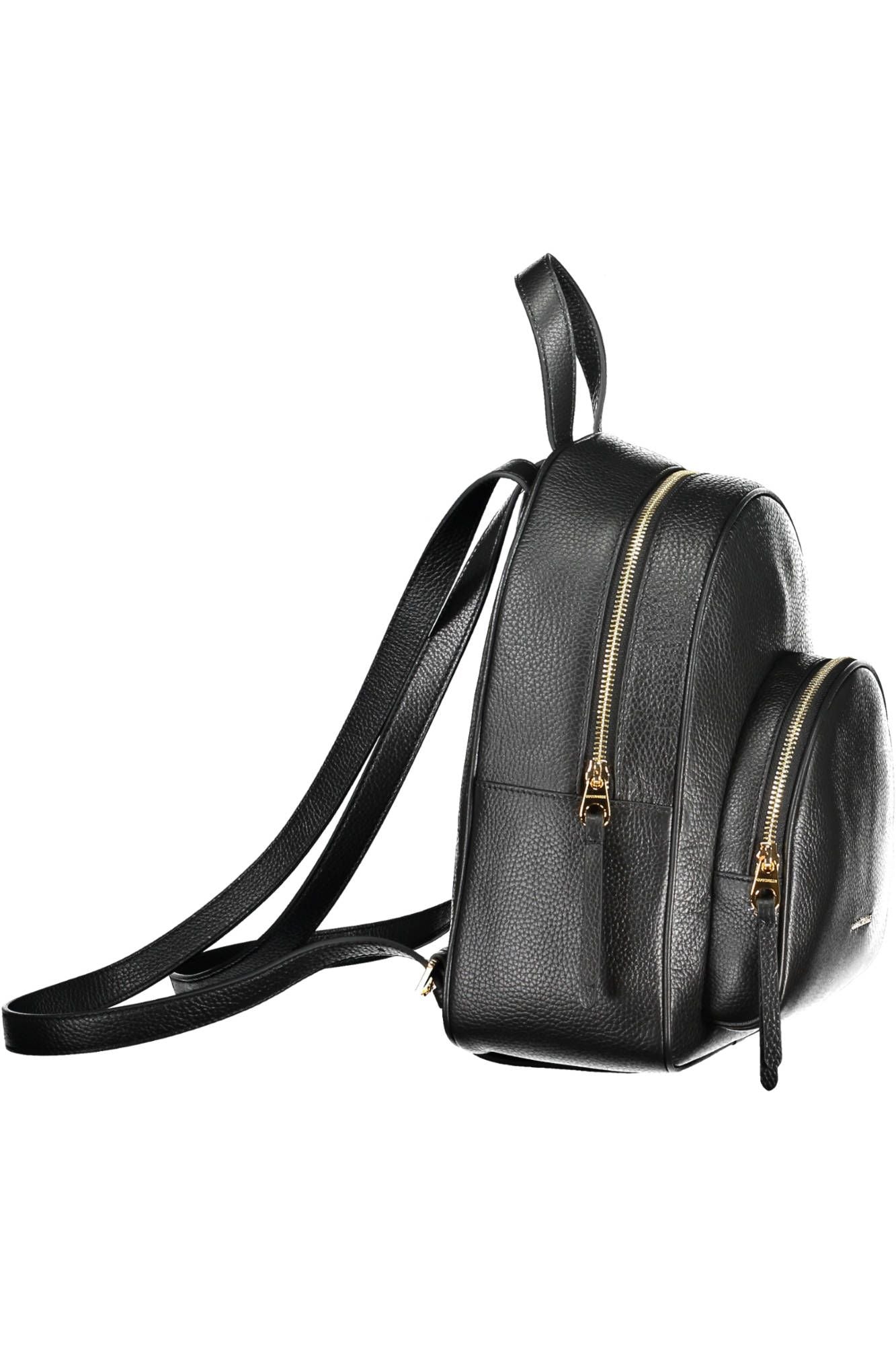 Coccinelle Black Leather Backpack - DEA STILOSA MILANO