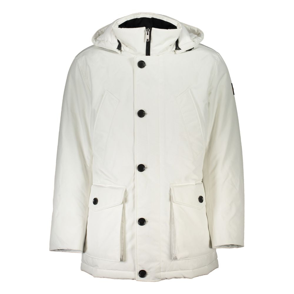 Hugo Boss White Elastane Jacket - DEA STILOSA MILANO