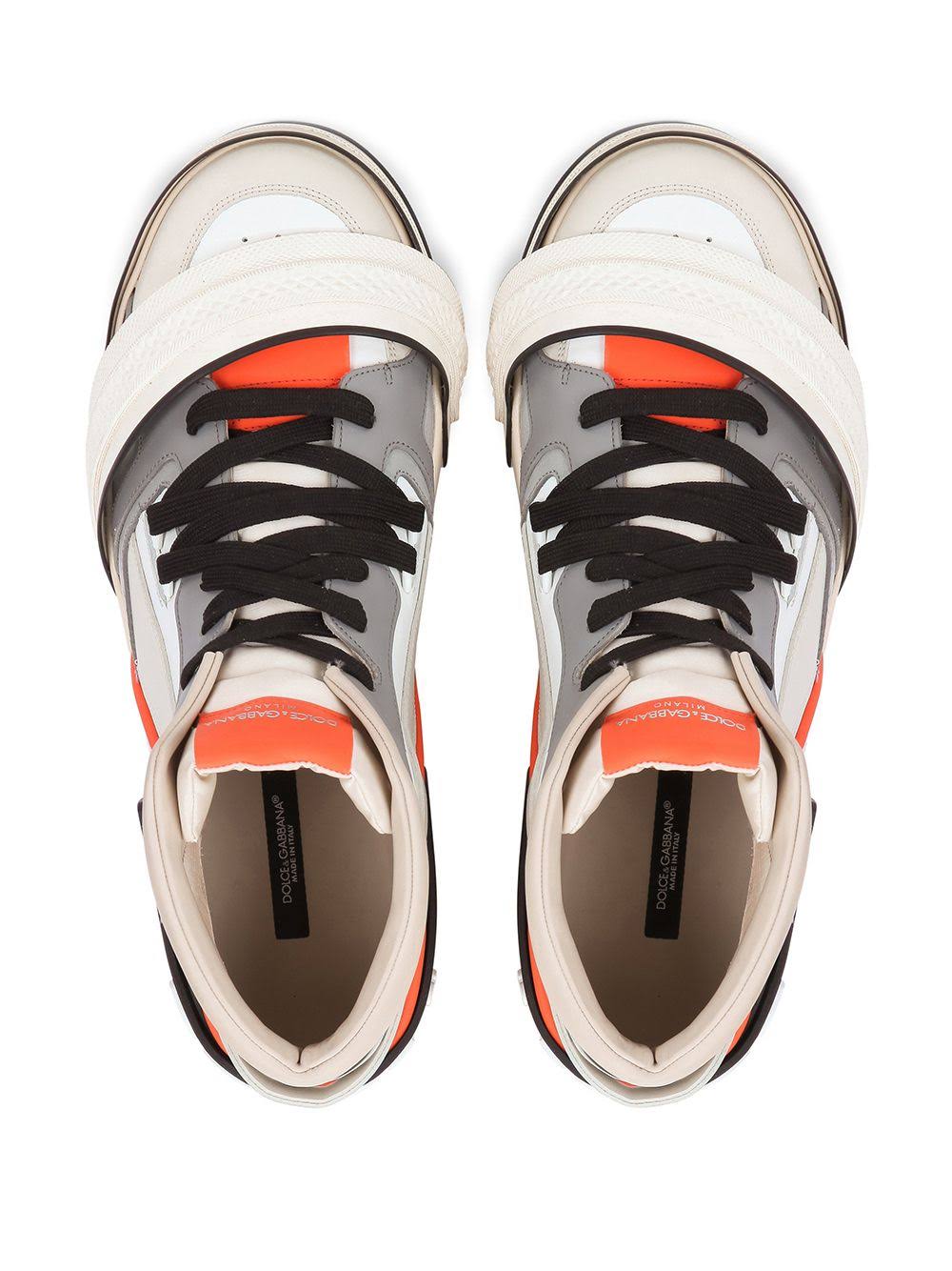 Dolce & Gabbana Multicolor Leather High Top Sneakers Shoes - DEA STILOSA MILANO