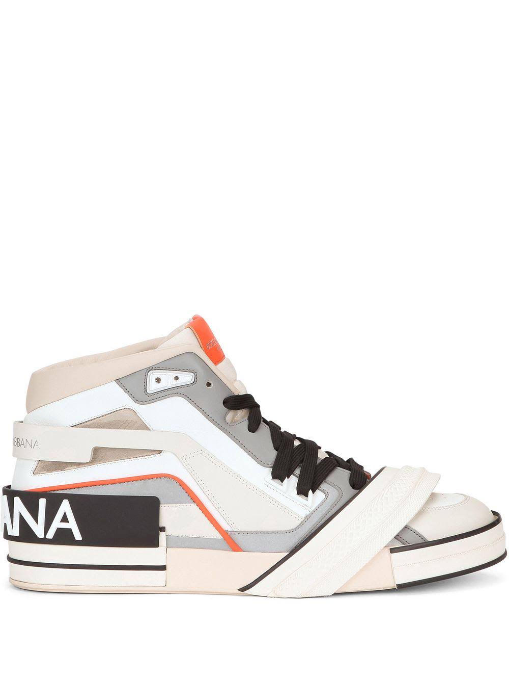 Dolce & Gabbana Multicolor Leather High Top Sneakers Shoes - DEA STILOSA MILANO