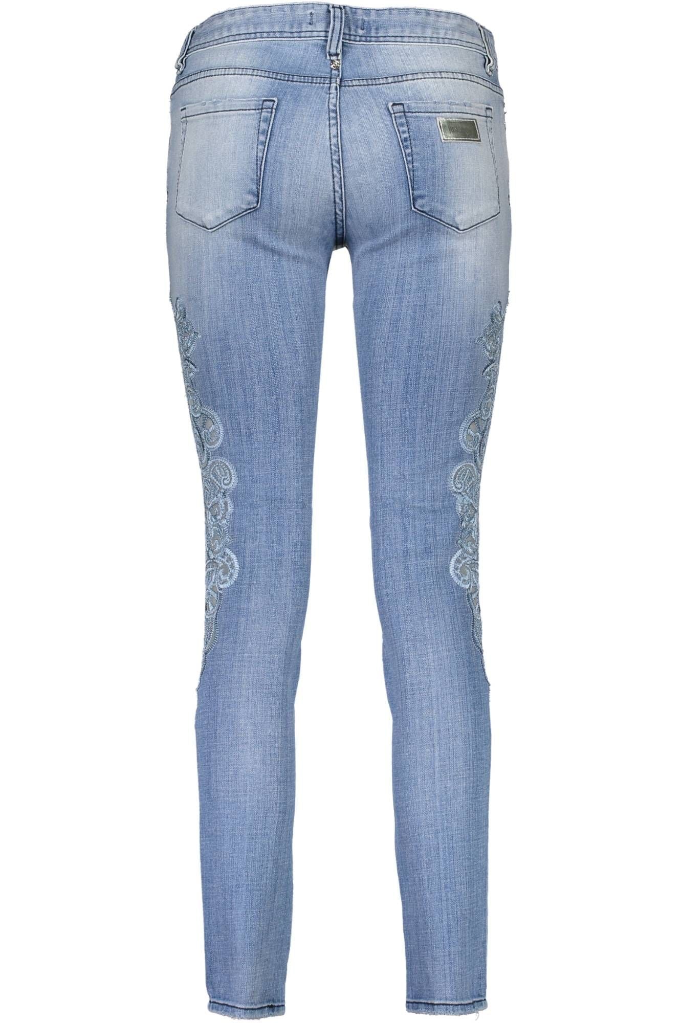 Just Cavalli Light Blue Cotton Jeans & Pant - DEA STILOSA MILANO