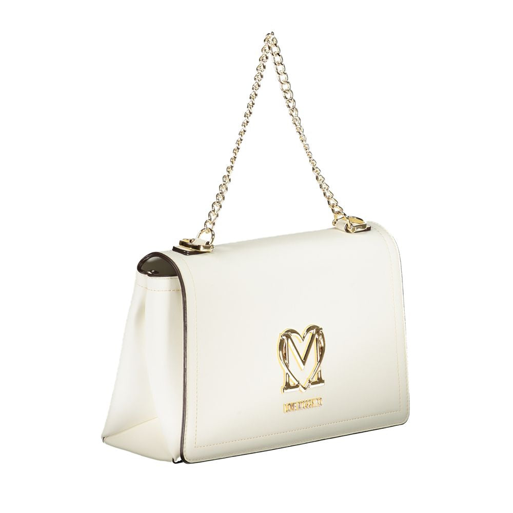 Love Moschino White Polyethylene Handbag - DEA STILOSA MILANO