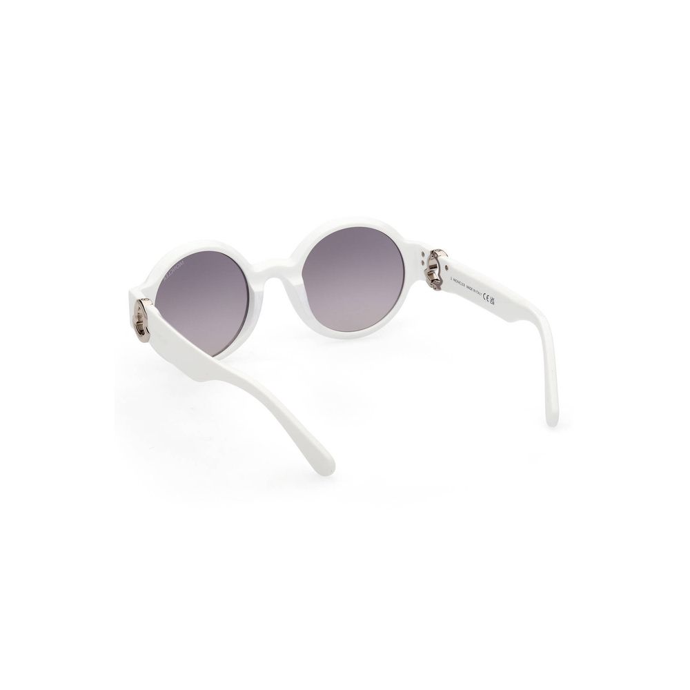 Moncler White PANTOGRAFATO Sunglasses - DEA STILOSA MILANO