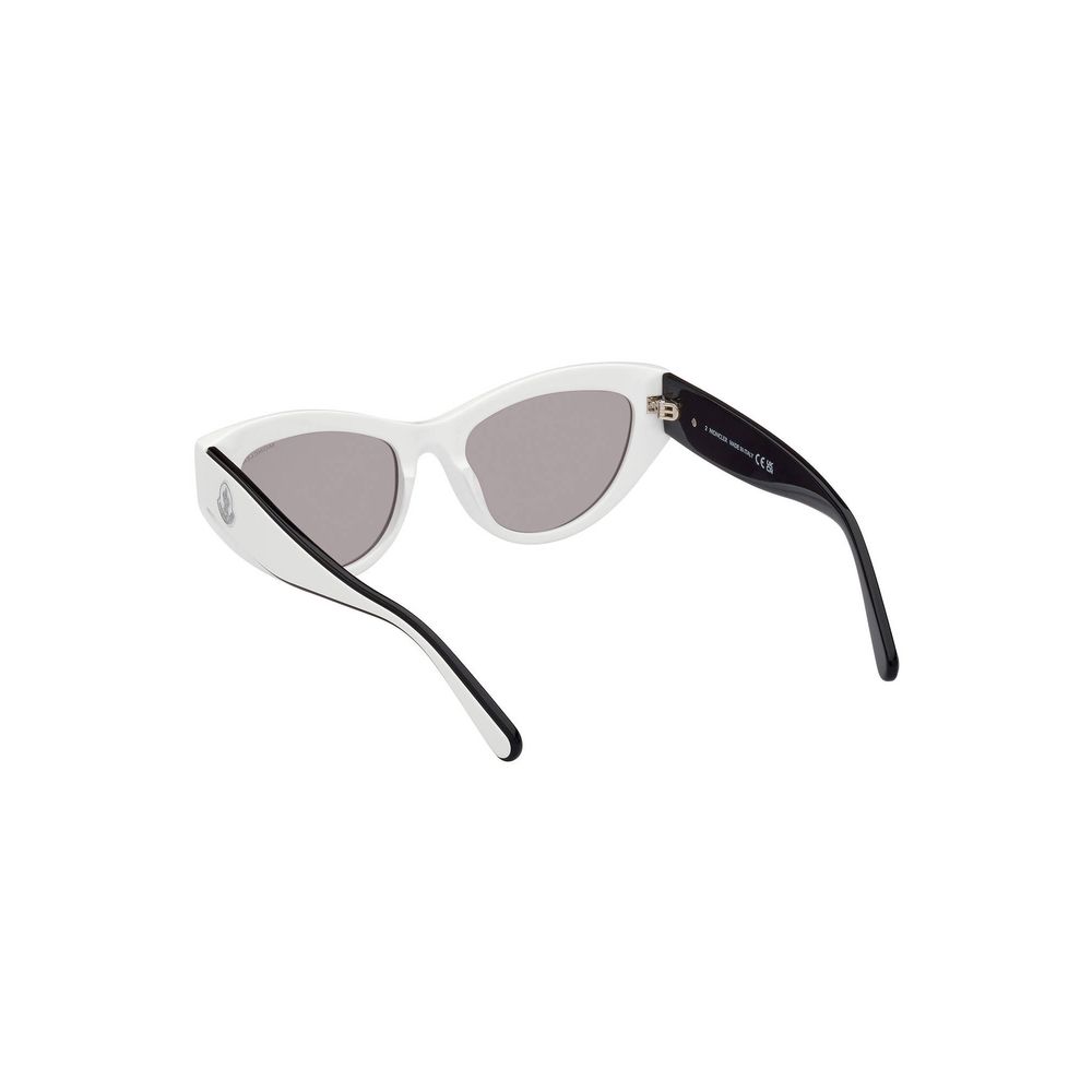 Moncler White PANTOGRAFATO Sunglasses - DEA STILOSA MILANO