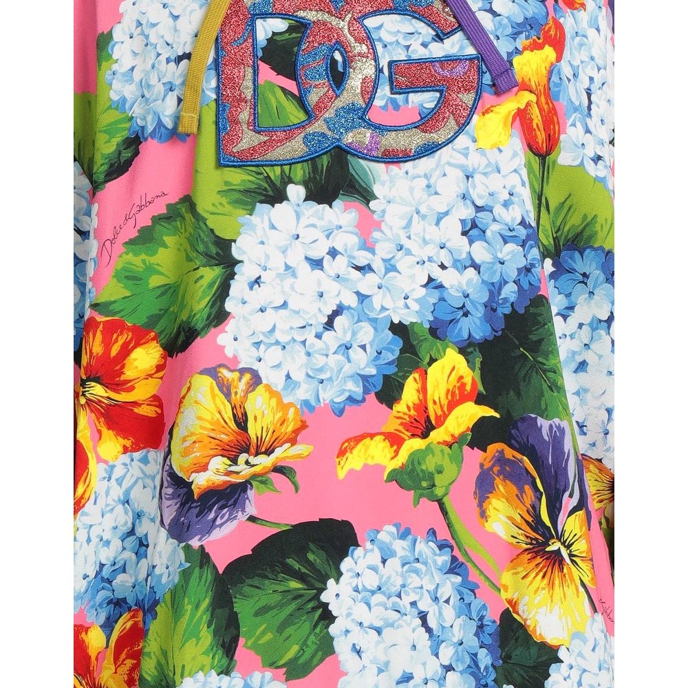 Dolce & Gabbana Elegant Floral Viscose Hoodie - DEA STILOSA MILANO