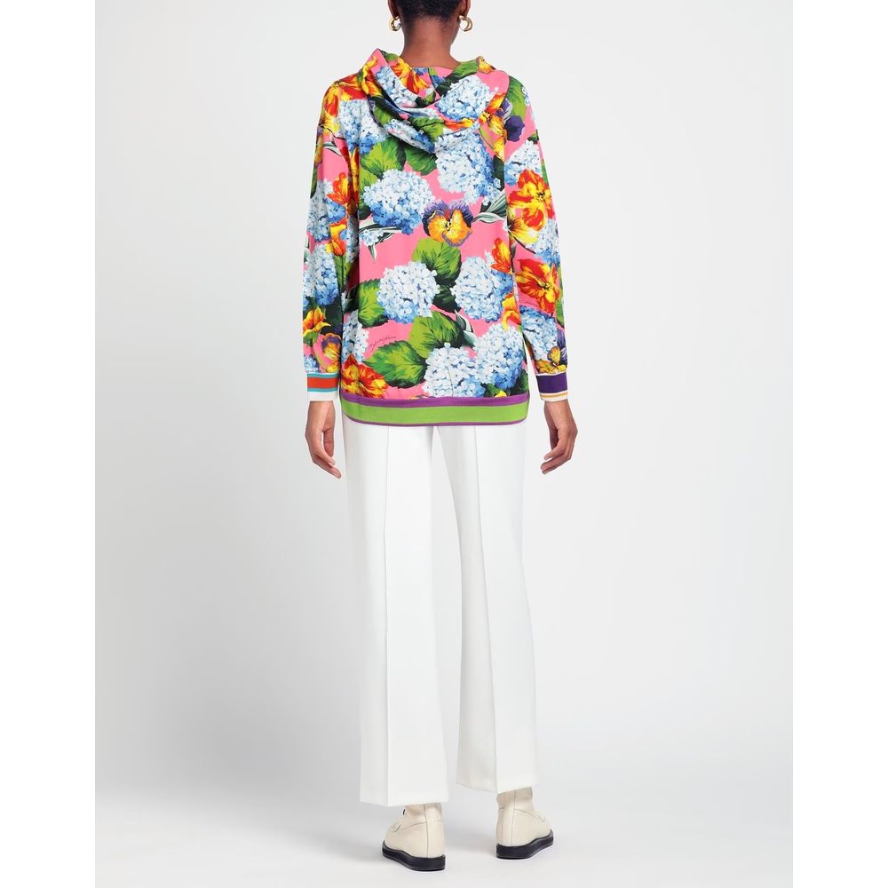Dolce & Gabbana Elegant Floral Viscose Hoodie - DEA STILOSA MILANO