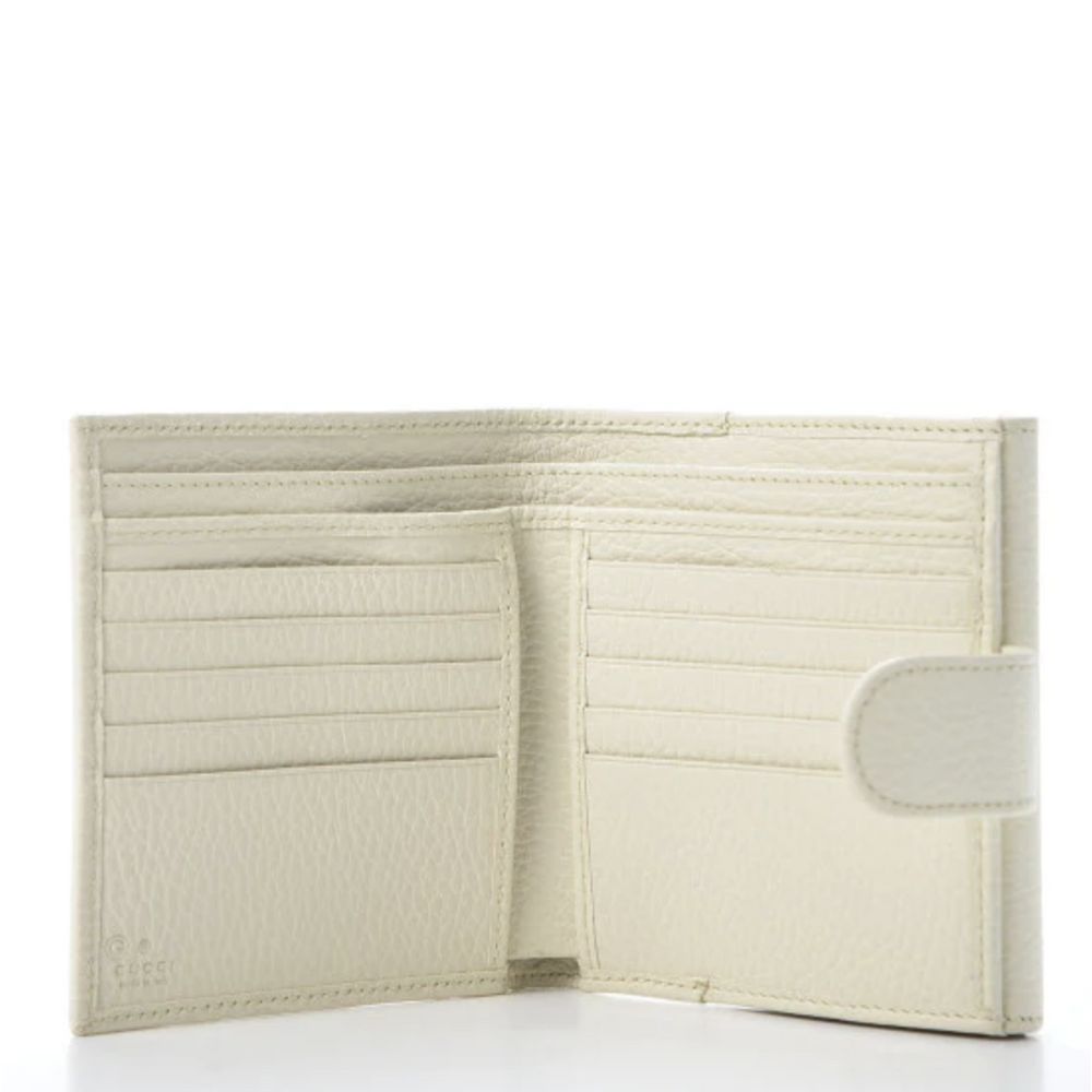 Gucci Elegant Ivory Leather Bifold Wallet - DEA STILOSA MILANO