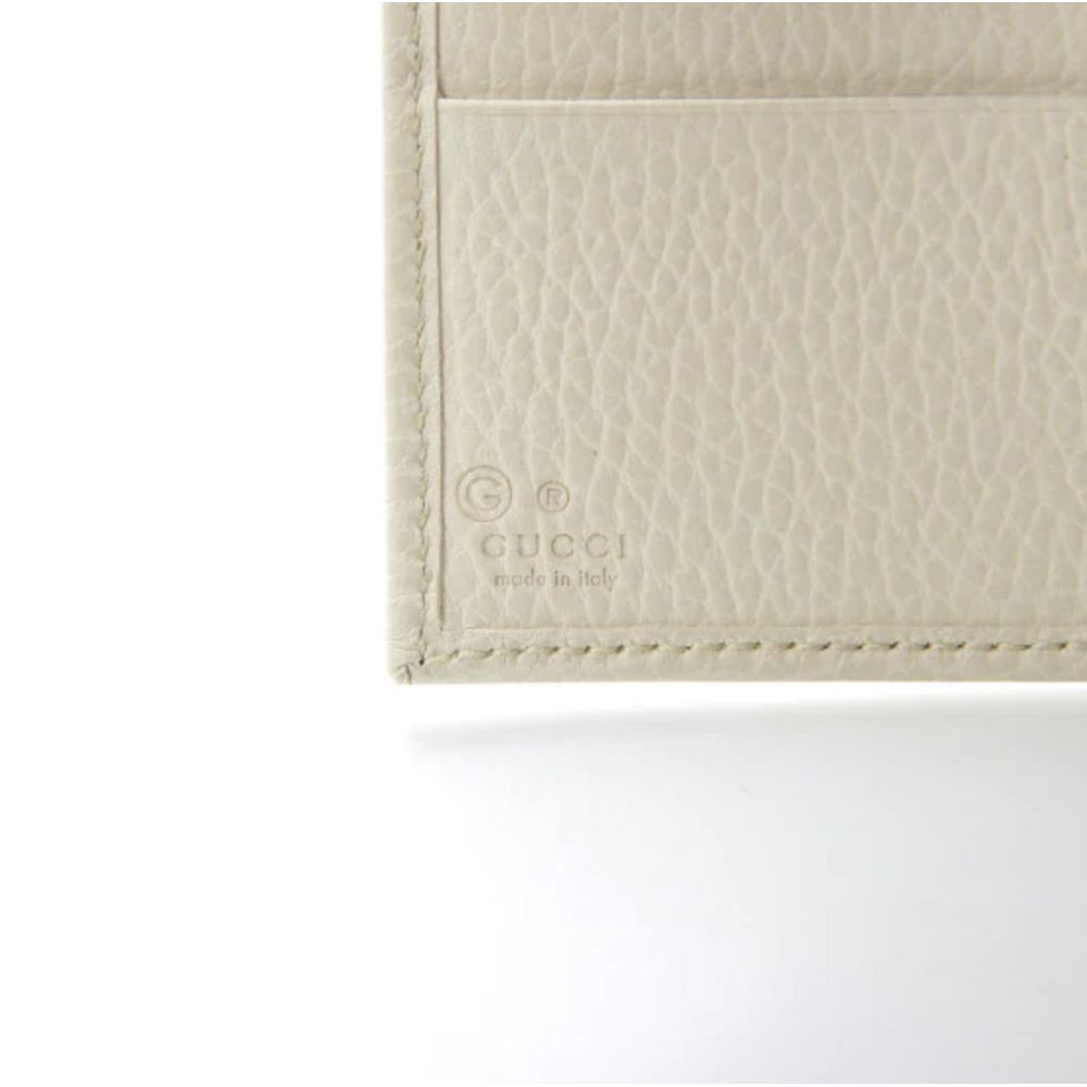 Gucci Elegant Ivory Leather Bifold Wallet - DEA STILOSA MILANO