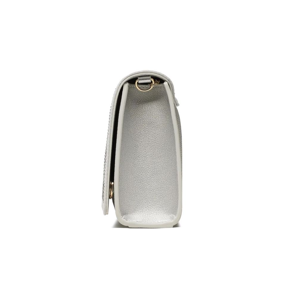 Love Moschino Chic Rhinestone-Embellished Faux Leather Shoulder Bag - DEA STILOSA MILANO