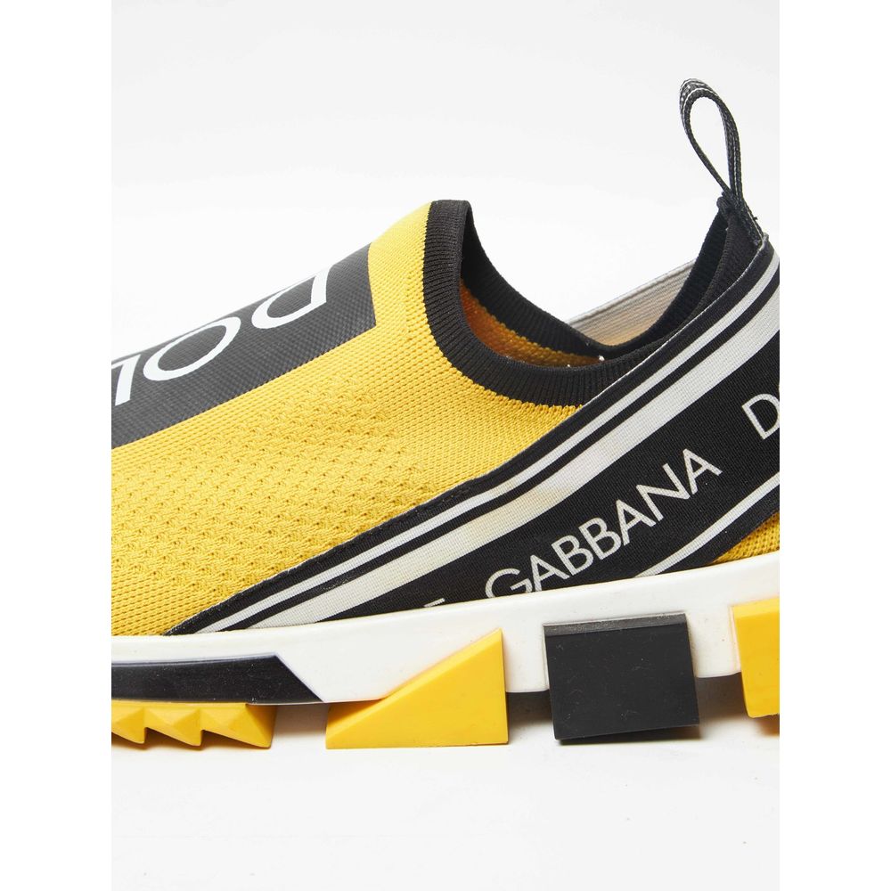 Dolce & Gabbana Yellow Polyester Sneaker - DEA STILOSA MILANO