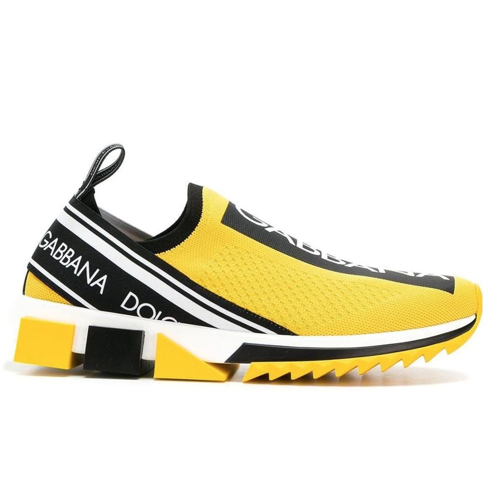 Dolce & Gabbana Yellow Polyester Sneaker - DEA STILOSA MILANO