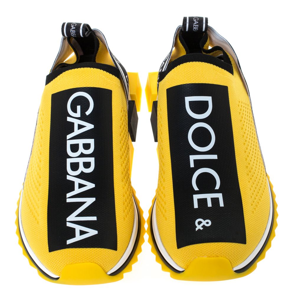 Dolce & Gabbana Yellow Polyester Sneaker - DEA STILOSA MILANO