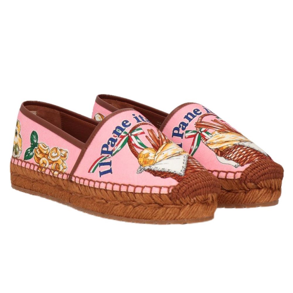 Dolce & Gabbana Chic Canvas and Wicker Espadrille Slippers - DEA STILOSA MILANO