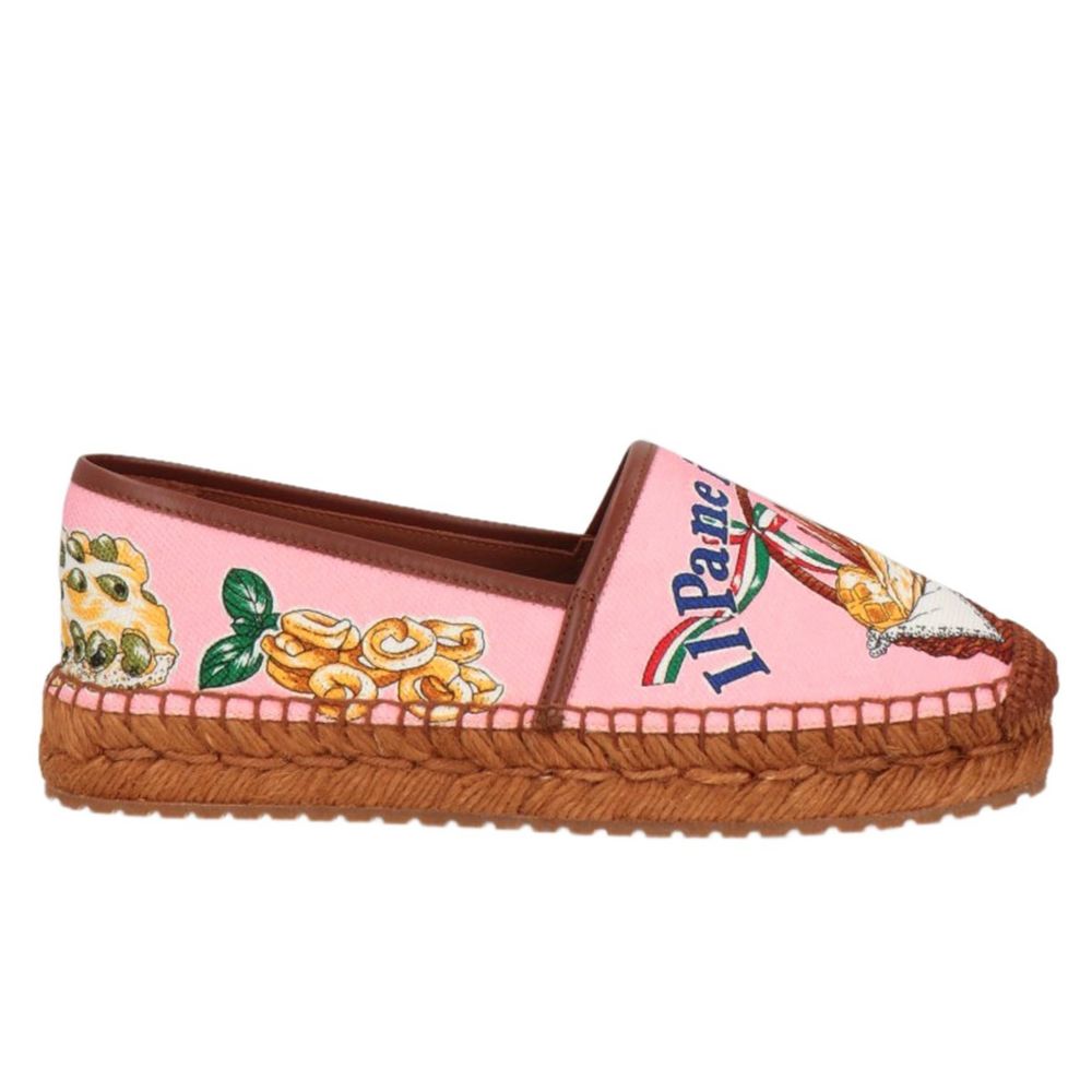 Dolce & Gabbana Chic Canvas and Wicker Espadrille Slippers - DEA STILOSA MILANO