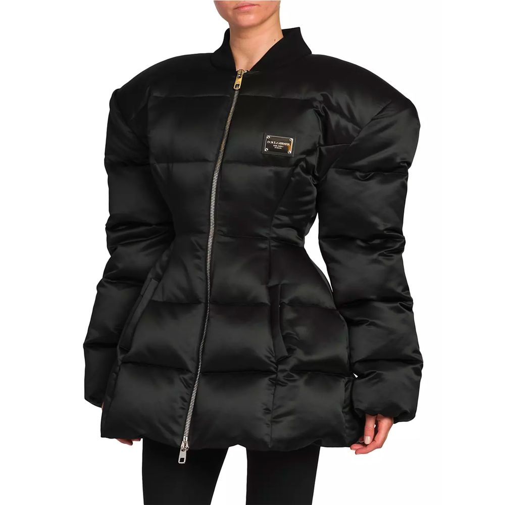 Dolce & Gabbana Black Polyester Jackets & Coat - DEA STILOSA MILANO