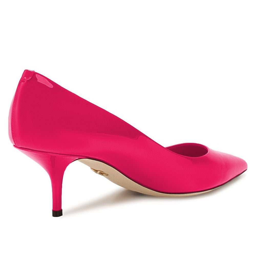 Dolce & Gabbana Fuchsia Leather Di Calfskin Pump - DEA STILOSA MILANO