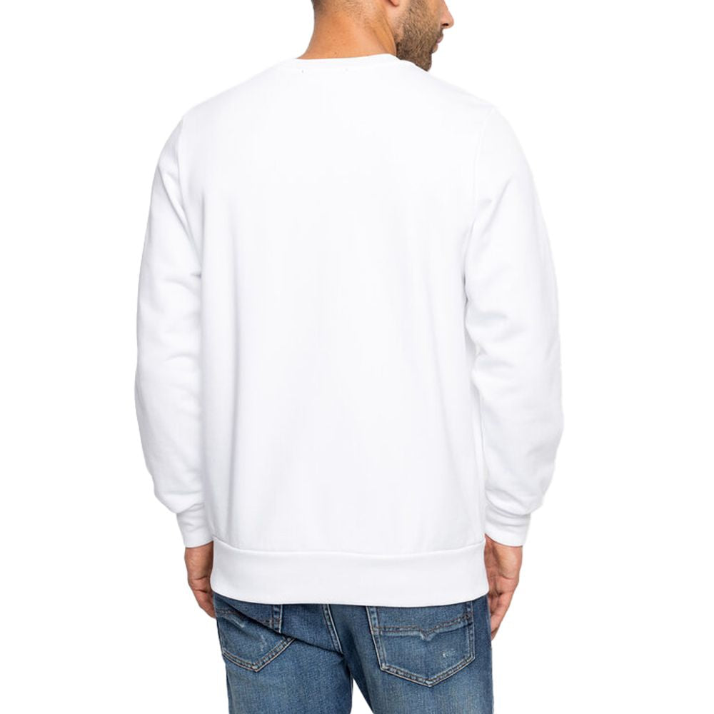 Diesel White Cotton Sweater - DEA STILOSA MILANO