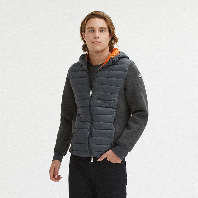 Centogrammi Elegant Grey Goose Down Puffer Jacket - DEA STILOSA MILANO