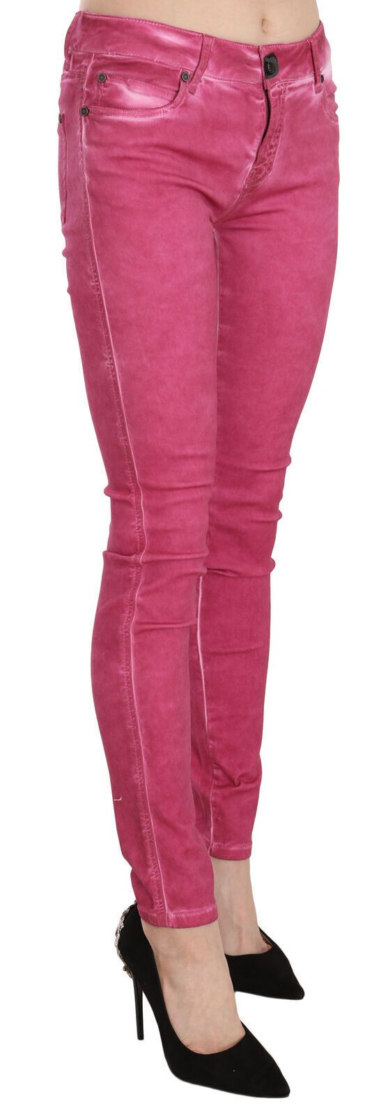 Dolce & Gabbana Chic Pink Mid Waist Skinny Pants - DEA STILOSA MILANO