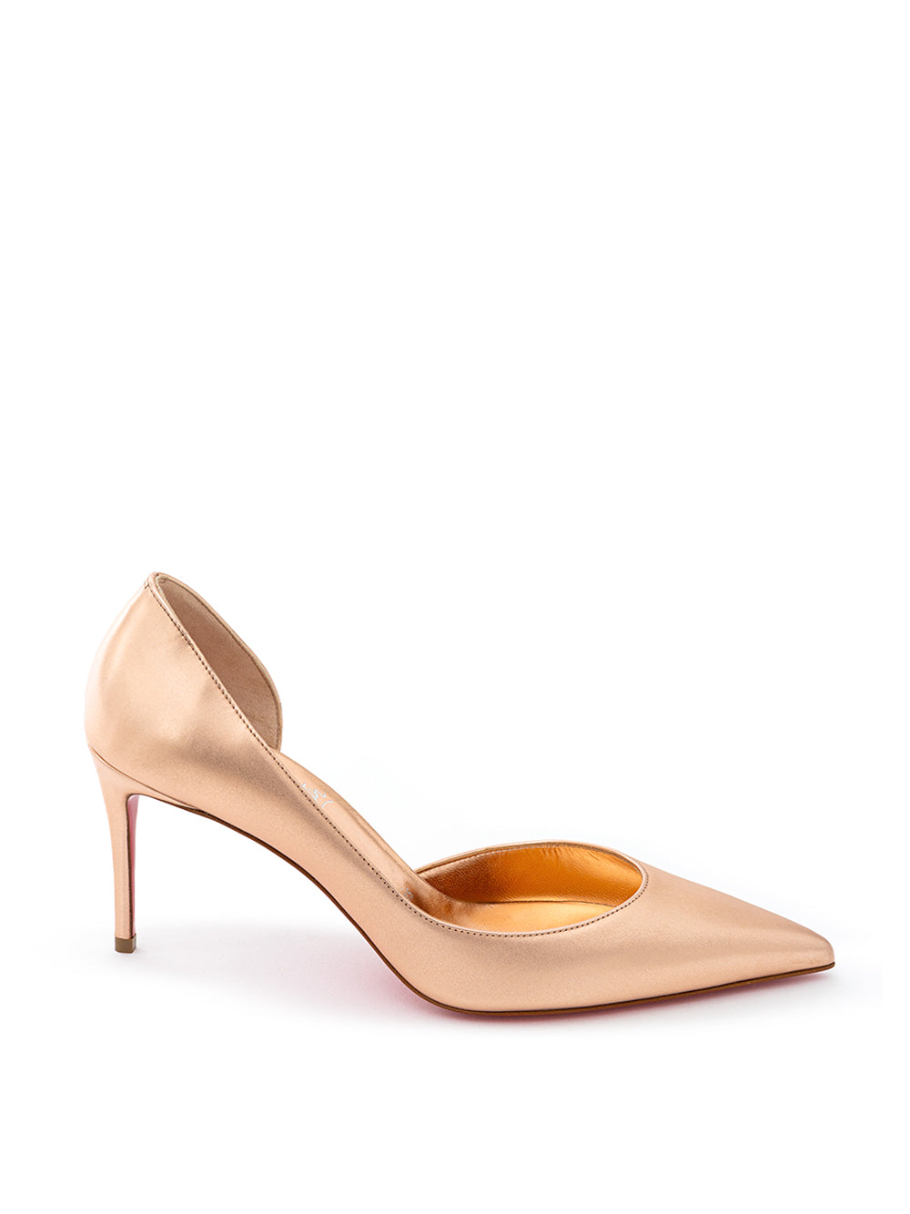Christian Louboutin Iriza 85 Décolleté in Pink Metallic Leather - DEA STILOSA MILANO
