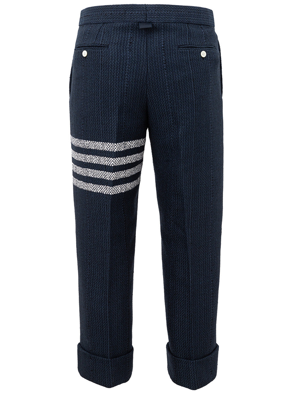 Thom Browne Blue Tweed Trousers - DEA STILOSA MILANO