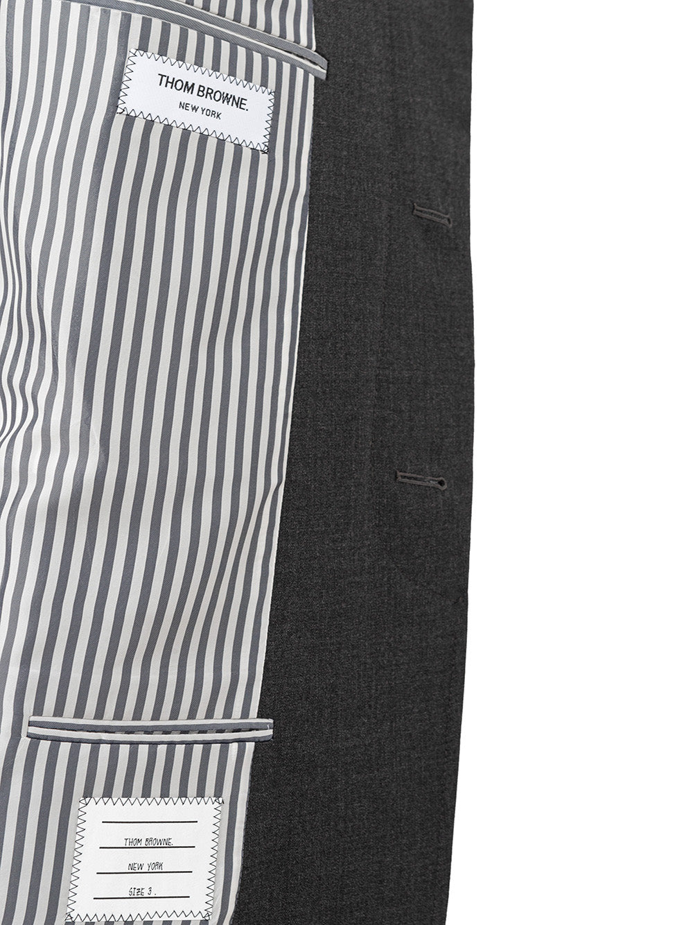 Thom Browne Chesterfield Overcoat Grey - DEA STILOSA MILANO