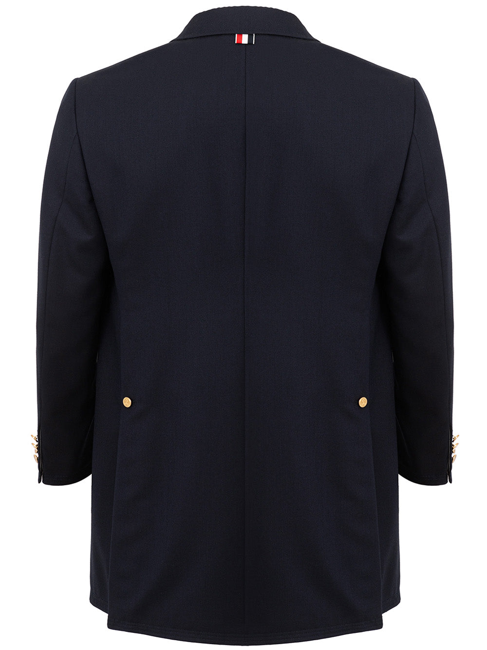 Thom Browne Chesterfield Overcoat Blue - DEA STILOSA MILANO