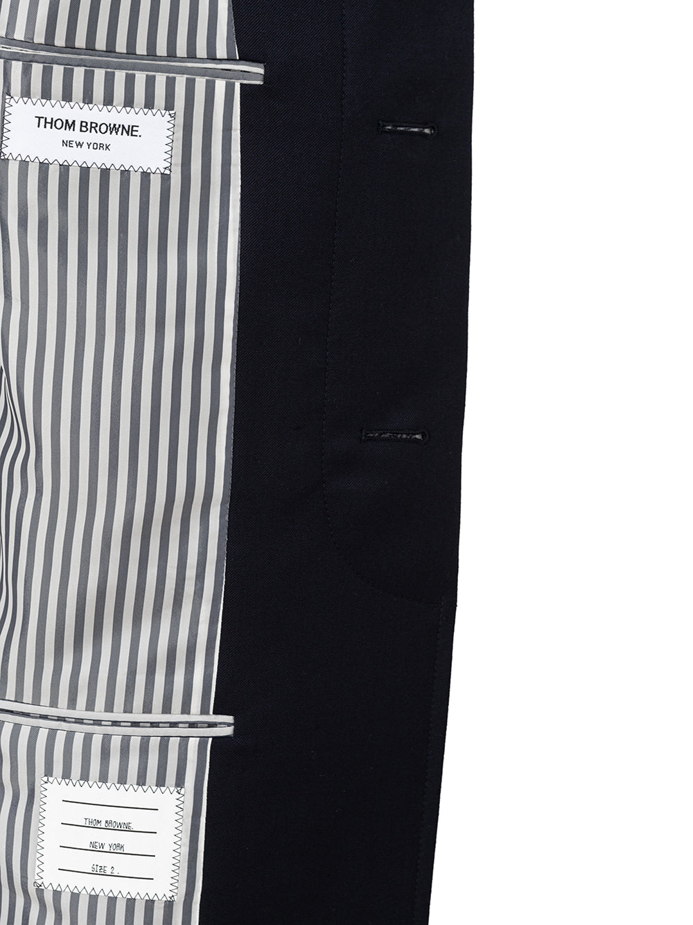 Thom Browne Chesterfield Overcoat Blue - DEA STILOSA MILANO
